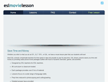 Tablet Screenshot of eslmovielesson.com